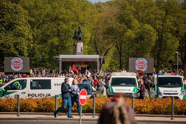 В Вильнюсе – акция протеста против налога на недвижимость