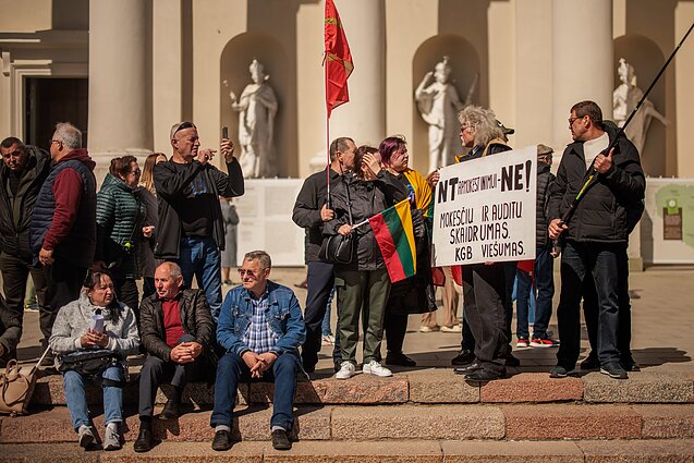 В Вильнюсе – акция протеста против налога на недвижимость