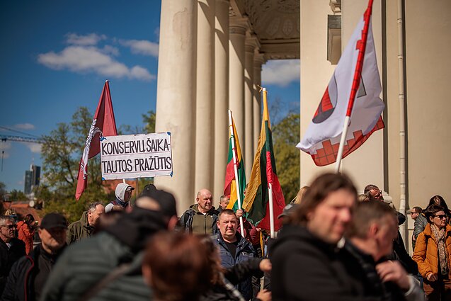 В Вильнюсе – акция протеста против налога на недвижимость