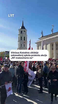NT proteste Vilniuje dalyvavo apie 4 tūkst. žmonių