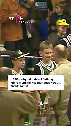 1986 metų balandžio 28 dieną gimė krepšininkas Martynas Pocius. Sveikiname!