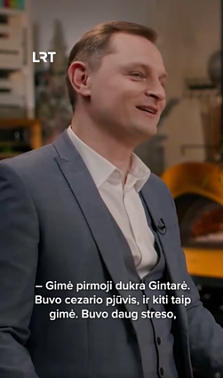 Liudas Mikalauskas apie buvimą tėčiu: jausmas tas pats