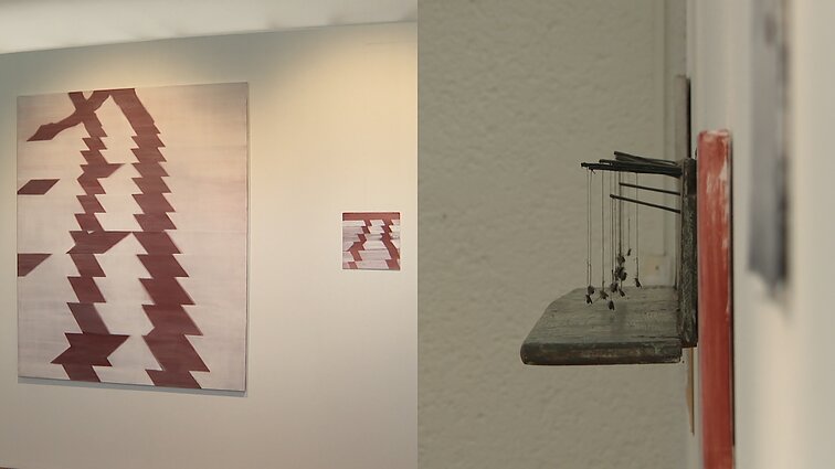 Skulptūros ir tapybos dermė: atidaryta Gedimino Akstino ir Patricijos Jurkšaitytės paroda