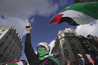 Propalestinietiška demonstracija Londone Propalestinietiška demonstracija Londone