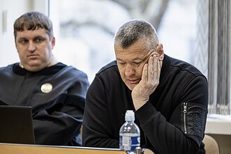 Šiaulių miesto tarybos narys Gintautas Lukošaitis ir advokatas Dominykas Vanhara