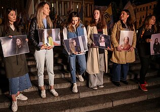 Protestas dėl ukrainiečių žurnalistės Viktorijos Roščynos mirties Protestas dėl ukrainiečių žurnalistės Viktorijos Roščynos mirties