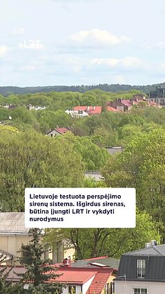 Lietuvoje aidėjo perspėjimo sirenos: vyko sistemos testavimas