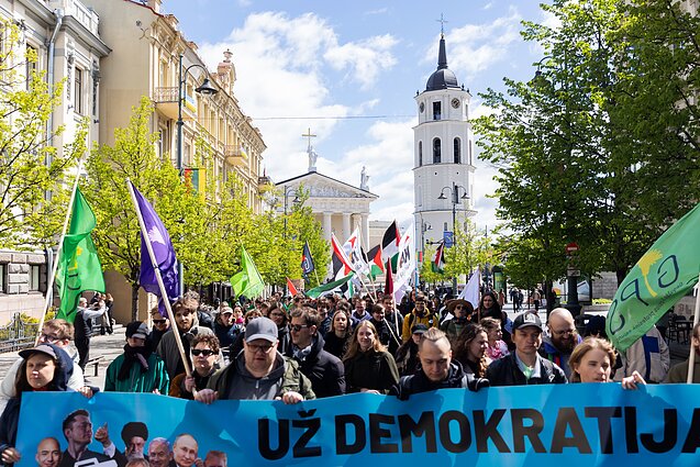 Profsąjungų eitynės gegužės 1-ąją