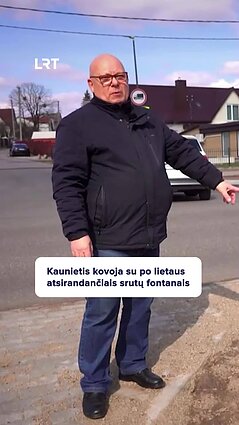 Su srutų fontanais sklype kovojantis kaunietis: čia fekalijų ežeras