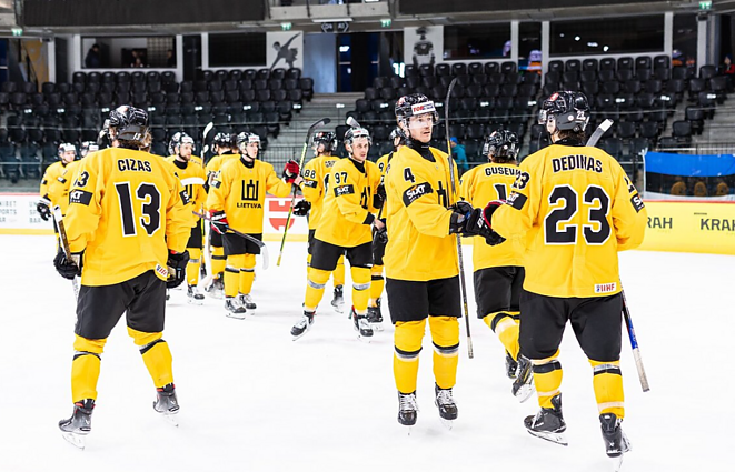 Kovoje dėl pasaulio ledo ritulio čempionato aukso Lietuvą į priekį veda Bendžiaus įvartis