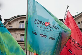 Šveicarijos miestas Bazelis jau pasiruošęs „Eurovizijai“ Šveicarijos miestas Bazelis jau pasiruošęs „Eurovizijai“