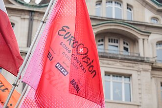 Šveicarijos miestas Bazelis jau pasiruošęs „Eurovizijai“ Šveicarijos miestas Bazelis jau pasiruošęs „Eurovizijai“