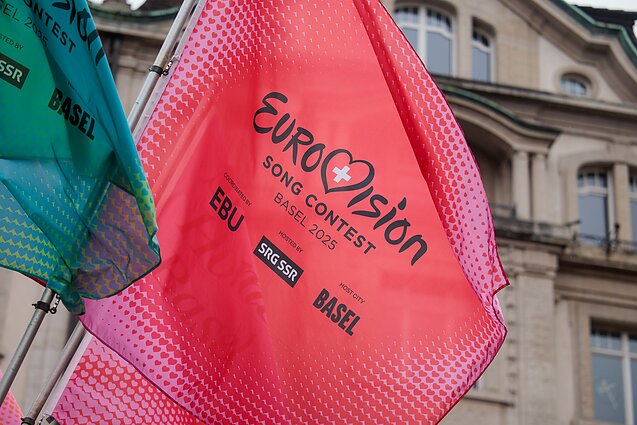 Šveicarijos miestas Bazelis jau pasiruošęs „Eurovizijai“ Šveicarijos miestas Bazelis jau pasiruošęs „Eurovizijai“