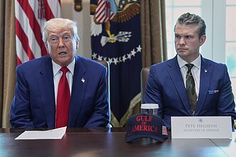 Donaldas Trumpas ir Pete`as Hegsethas