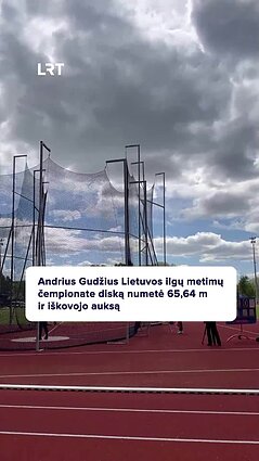 Gudžius Lietuvos ilgų metimų čempionate iškovojo auksą!