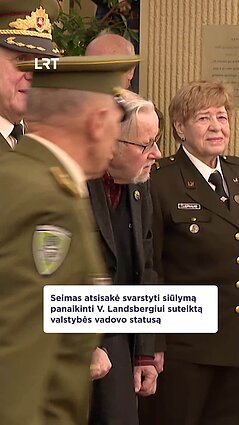 Seimas atsisakė svarstyti siūlymą atšaukti Landsbergiui suteiktą valstybės vadovo statusą