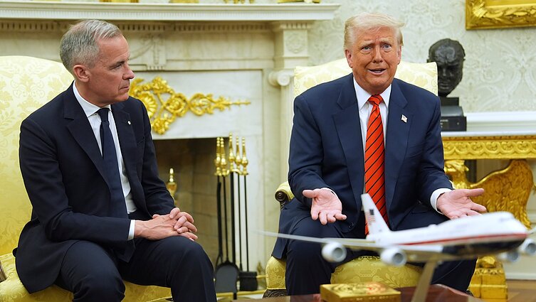 Trumpas susitikime su Carney vėl prabilo apie 51-ąją valstiją: būtų puiki santuoka