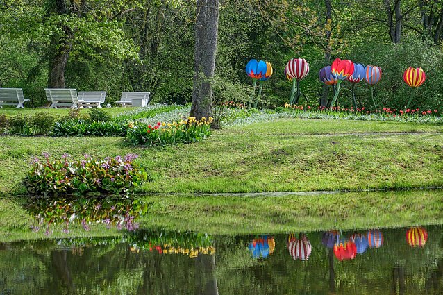 Tulpių žydėjimo šventės proga Burbiškio dvare – lenkų menininko Jarosławo Koziaros instaliacija
