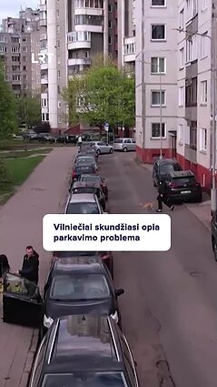 Vilniečiai skundžiasi opia parkavimo problema