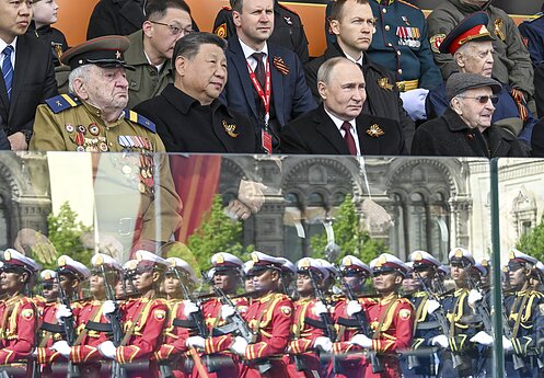 „Pergalės dienos“ paradas Maskvoje
