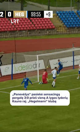 Nuostabus Asante įvartis ir pergalės šokis Panevėžyje
