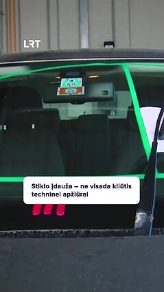 Ar stiklo įdauža – kliūtis techninei apžiūrai?