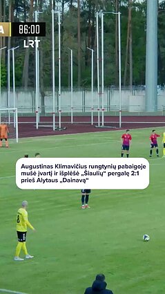 Įspūdingas Klimavičiaus įvartis išplėšė pergalę „Šiauliams“
