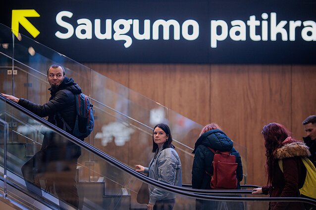 Naujojo Vilniaus oro uosto išvykimo terminalo testavimas