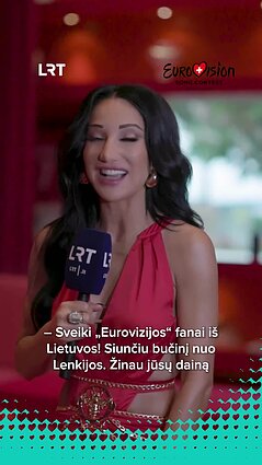 Lenkijos atstovė Justyna Lietuvai siunčia bučinį!
