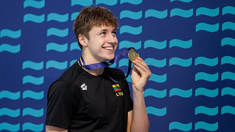 Olimpiados siekiantis Kaušpėdas: visą laiką buvo replikų, kad aš tik 50 metrų plaukikas