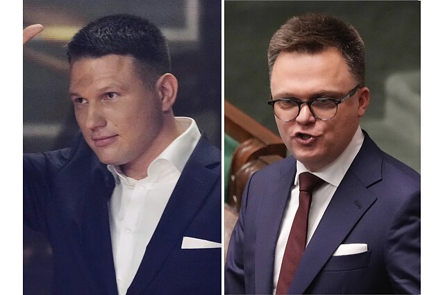Славомир Ментцен и Шимон Головня Славомир Ментцен и Шимон Головня