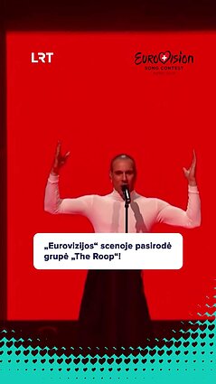 „Eurovizijos 2025“ antrajame pusfinalyje kaip svečiai pasirodė grupė „The Roop“!