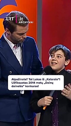 Atpažinote? Tai Lukas iš „Katarsio“! Užfiksuotas 2014 metų „Dainų dainelės“ konkurse!