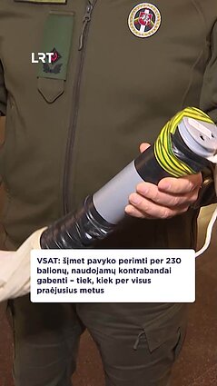 Daugėja balionų kontrabandai gabenti