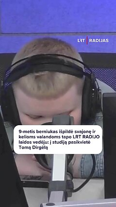 9-metis Justas domisi Tomo Dirgėlos pažintimi su žmona