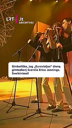 Simboliška, jog „Eurovizijos“ dieną gimtadienį švenčia Erica Jennings. Sveikinimai!