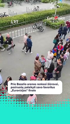 „Eurovizijos“ gerbėjai nekantrauja įžengti į Bazelio areną