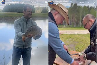 Premjeras Gintautas Paluckas savaitgalį žvejojo su Ričardu Malinausku ir Tautvydu Barščiu Premjeras Gintautas Paluckas savaitgalį žvejojo su Ričardu Malinausku ir Tautvydu Barščiu