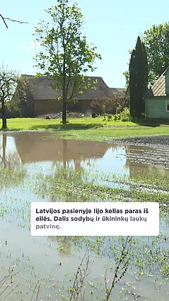 Šiaurės Lietuvoje patvino sodybos ir laukai