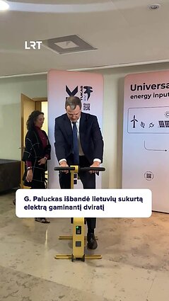 Paluckas išbandė treniruoklį, kuris gamina ir kaupia elektros energiją