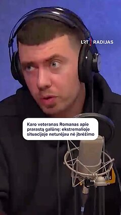Kaip karo veteranas ukrainietis Romanas mūšiuose prarado galūnę?