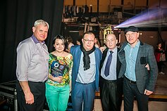 Laidos „Supermiestas“ filmavimas. Finalas. Viduryje – Gintaras Bendžius