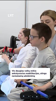 Nors gimstamumas Lietuvoje mažėja, vis daugiau vaikų reikia ankstyvosios reabilitacijos