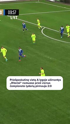Sajčičius smūgiu iš toli dvigubina „Riterių“ pranašumą prieš „Hegelmann“