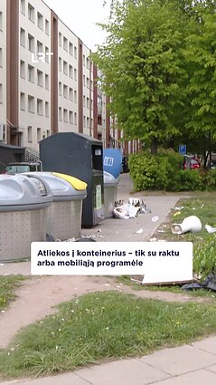 Atliekų konteineriai bus rakinami, juos galima bus atidaryti ir su mobilia programa