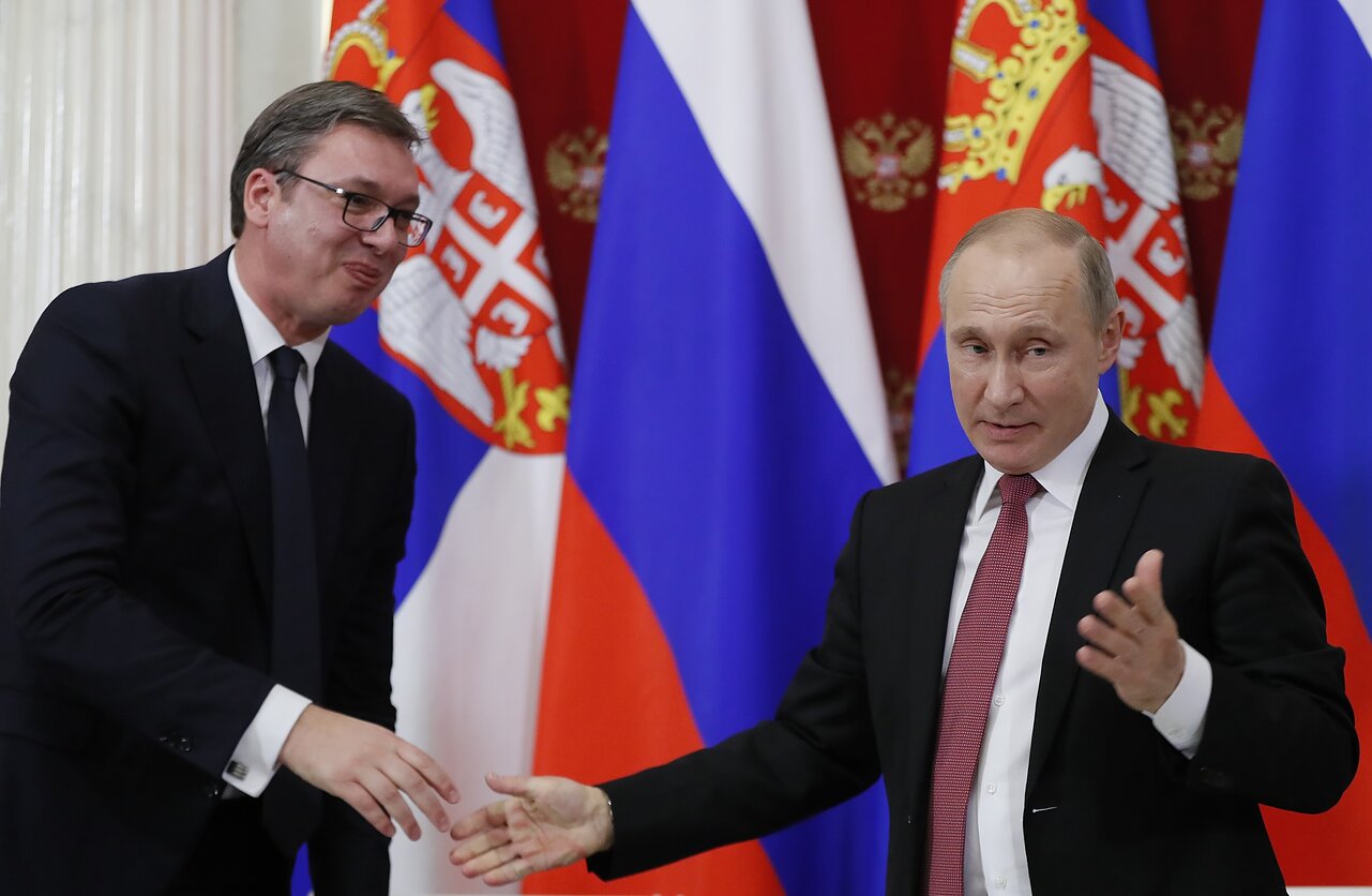 Aleksandras Vučičius ir Vladimiras Putinas