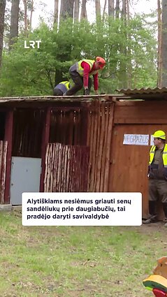 Alytaus savivaldybė griauna medinius pastatus