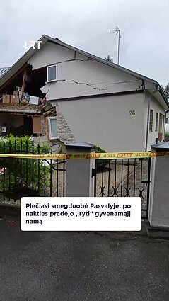 Pasvalyje atsivėrusi smegduobė plečiasi ir veriasi dar labiau: „ryja“ gyvenamąjį namą