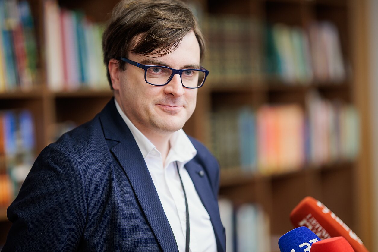 Nacionalinės švietimo agentūros vadovas Simonas Šabanovas Nacionalinės švietimo agentūros vadovas Simonas Šabanovas