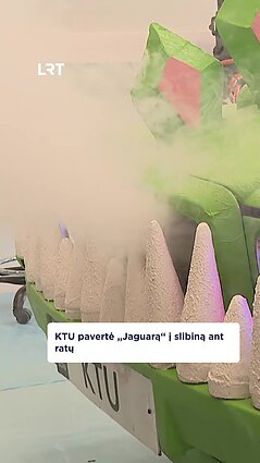 Studentiškas fizikų projektas: slibinas ant ratų